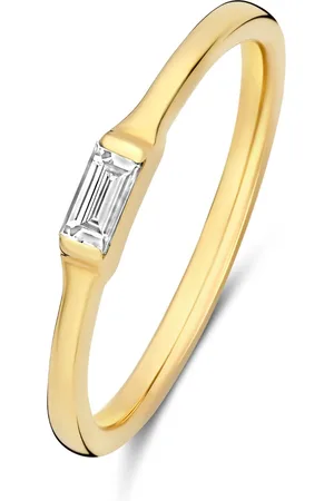 Isabel Bernard De la Paix Lucia 14 karaat gouden ring met diamant 0.08 karaat IBD330045