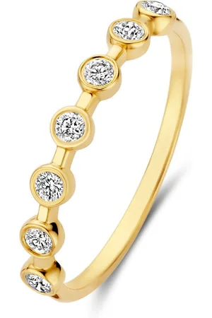 Isabel Bernard De la Paix Flavie 14 Karaat Gouden Ring Met Diamant 0.18 carat IBD330033