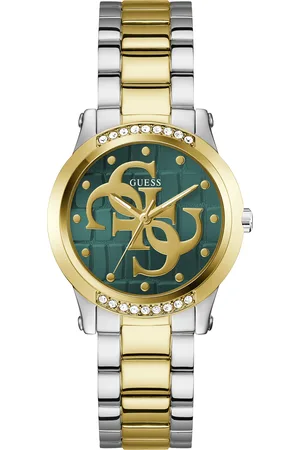Guess Dames horloge - goudkleurig met band