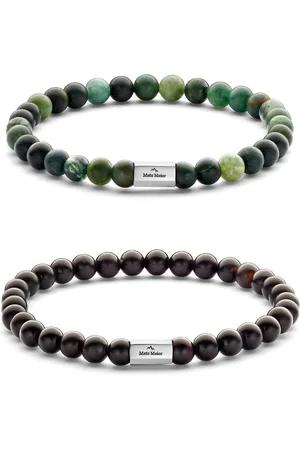 Mats Meier Heren Armband - Zwart & Groen