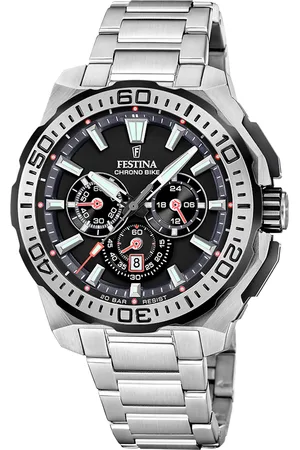 Festina Heren horloge - zilverkleurig met band