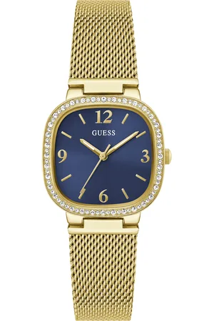 Guess Dames horloge - goudkleurig met band