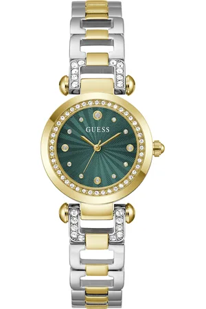 Guess Dames horloge - goudkleurig met band