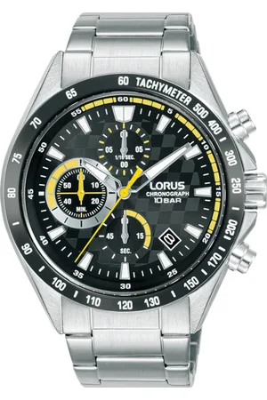 Lorus Sport - heren horloge - zilverkleurig met band