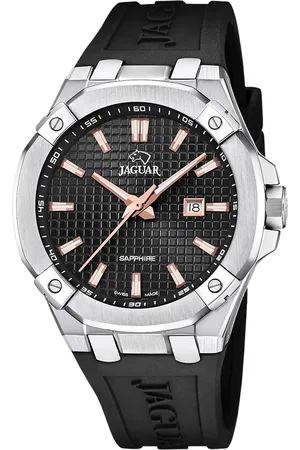 Jaguar Executive - heren horloge - zilverkleurig met band