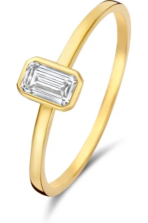 Isabel Bernard Baguette Genevieve 14 karaat Gouden Ring IB330087