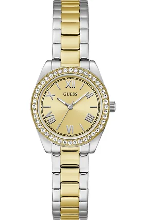 Guess Dames horloge - goudkleurig met band