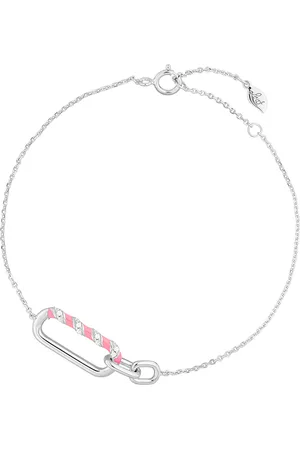 LEAF Dames Armband - Roze & Zilver