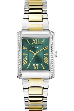 Guess Dames horloge - zilverkleurig met band
