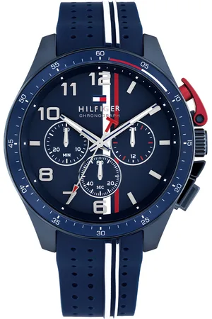 Tommy Hilfiger Blauwe heren horloge met blauwe wijzerplaat