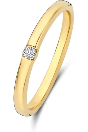 Isabel Bernard De la Paix Mia 14 karaat gouden ring met diamant 0.05 karaat IBD330046