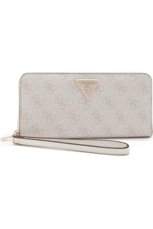 Guess Dames Ritsportemonnee van Kunstleer - Wit