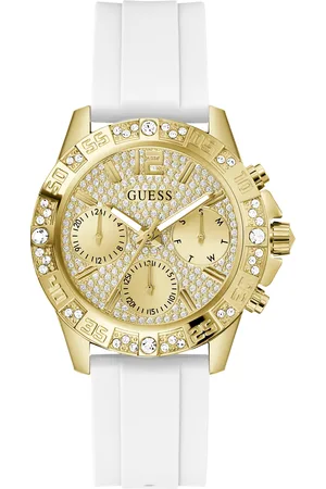 Guess Dames horloge - goudkleurig met band