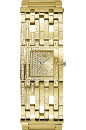 Guess Dames horloge - goudkleurig met band
