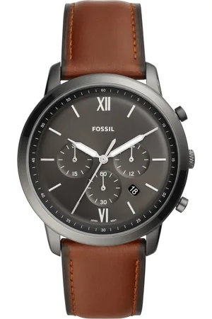 Fossil Neutra - heren horloge - Grijs met band
