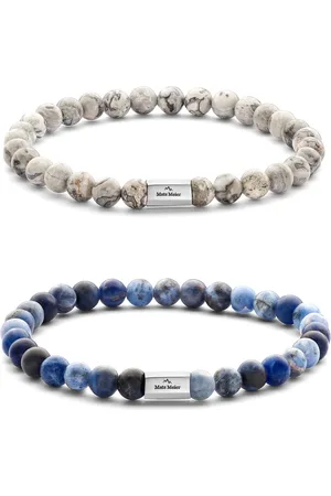 Mats Meier Heren Armband - Blauw & Grijs