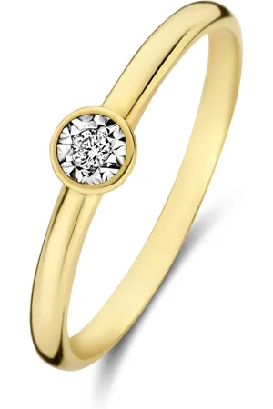 Isabel Bernard De La Paix Inaya 14 Karaat Gouden Ring | Diamant 0.02 ct | IBD330025