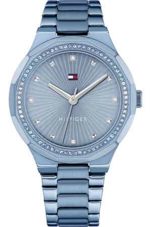 Tommy Hilfiger Blauwe dames horloge met blauwe wijzerplaat