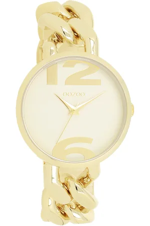 Oozoo Dames horloge - goudkleurig met band