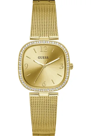 Guess Dames horloge - goudkleurig met band