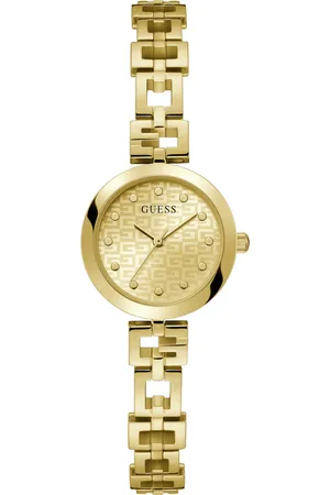 Guess Dames horloge - goudkleurig met band