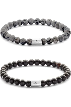 Mats Meier Heren Armband - Zwart & Grijs