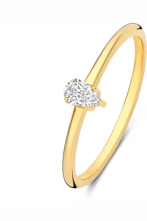 Isabel Bernard De la Paix Eloise 14 karaat gouden ring met diamant 0.15 karaat IBD330044