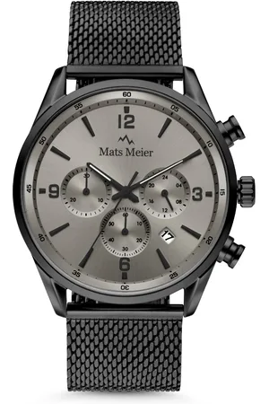 Mats Meier Heren horloge - Beige met band