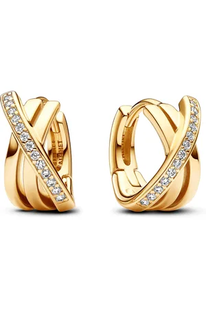 PANDORA Signature - Dames Oorknoppen - goudkleurig