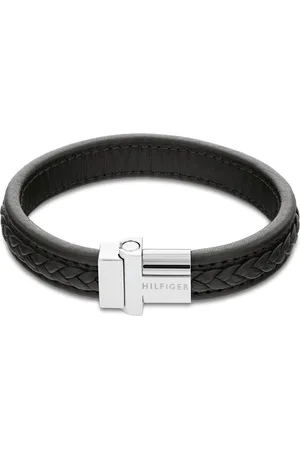 Tommy Hilfiger Heren Armband - Zilver & Zwart