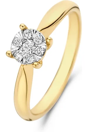 Isabel Bernard De la Paix Hanaé 14 karaat gouden ring | diamant 0.14 ct | IBD330008