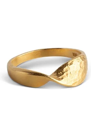 Enamel Adele 925 Sterling Zilveren Ring Gold Plated R81GM