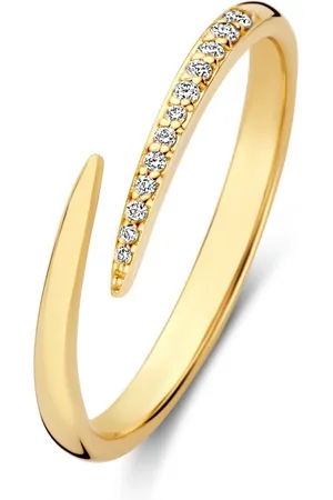 Isabel Bernard De la Paix Flavie 14 Karaat Gouden Ring Met Diamant 0.09 karaat IBD330034