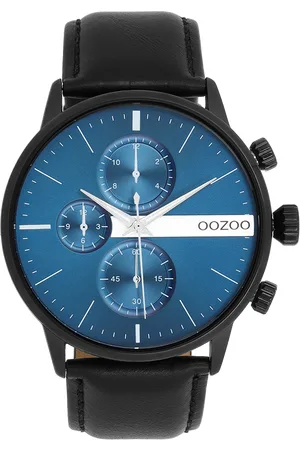 Oozoo Heren horloge - Zwart met band