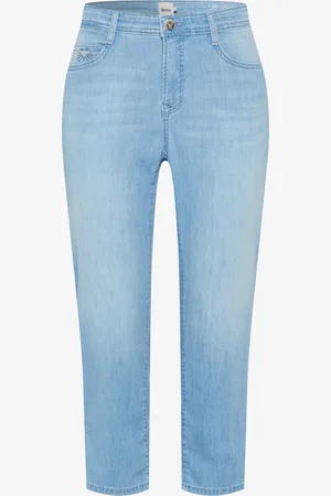 Brax Capri Style MARY C USED BLEACHED BLUE