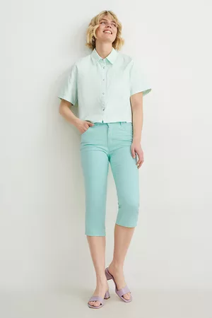 C&A Dames Capri's - Capri broek-mid waist-regular fit, , Maat: 34