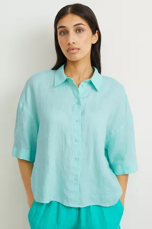 C&A Dames Blouses - Linnen blouse, , Maat: 34