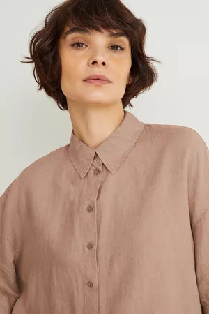 C&A Dames Blouses - Linnen blouse, , Maat: 36