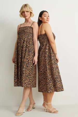 C&A Dames Midi jurken - Fit & flare-jurk-met patroon, , Maat: 34