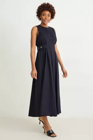 C&A Dames Midi jurken - Fit & flare-jurk, , Maat: 36