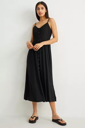 C&A Dames Midi jurken - Fit & flare-jurk, , Maat: 36