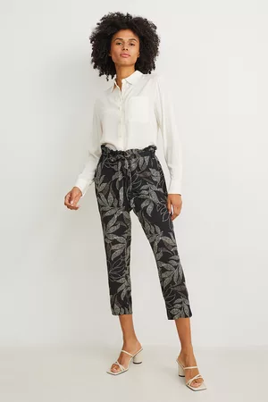 C&A Dames Pantalon - Pantalon-high waist-tapered fit, , Maat: 36