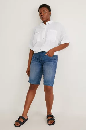 C&A Dames Bermuda's - Bermuda van spijkerstof-mid waist, , Maat: 44