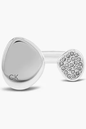 Calvin Klein Organische vorm kristal open ring