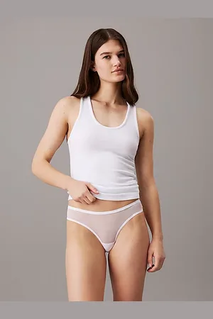 Calvin Klein Doorzichtige mesh Brazilian slip