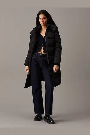 Calvin Klein Lang pufferjack met capuchon