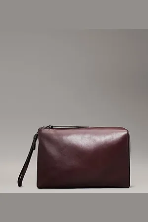 Calvin Klein Oversized clutch van nappaleer