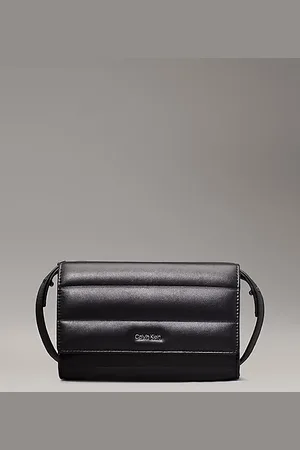 Calvin Klein Doorgestikte crossover mini portemonneetas