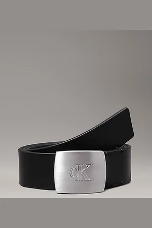 Calvin Klein Leren riem met plaatgesp
