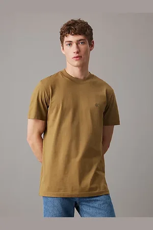 Calvin Klein T-shirt met monogram van zware jersey